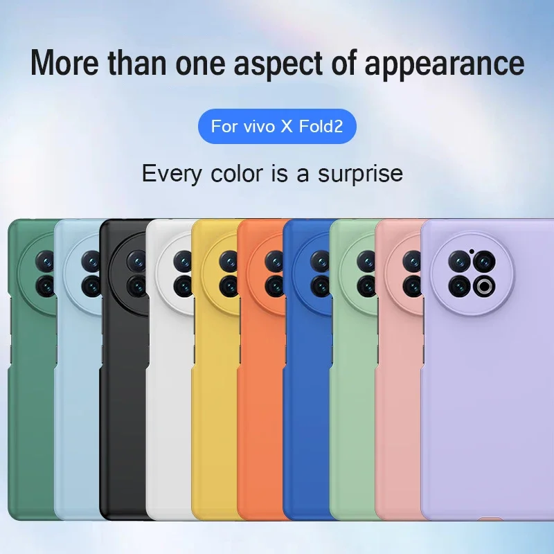 Candy Color Skin Friendly Matte Case For vivo X Fold2 XFold Fold 2 XFold2 5G 8.03