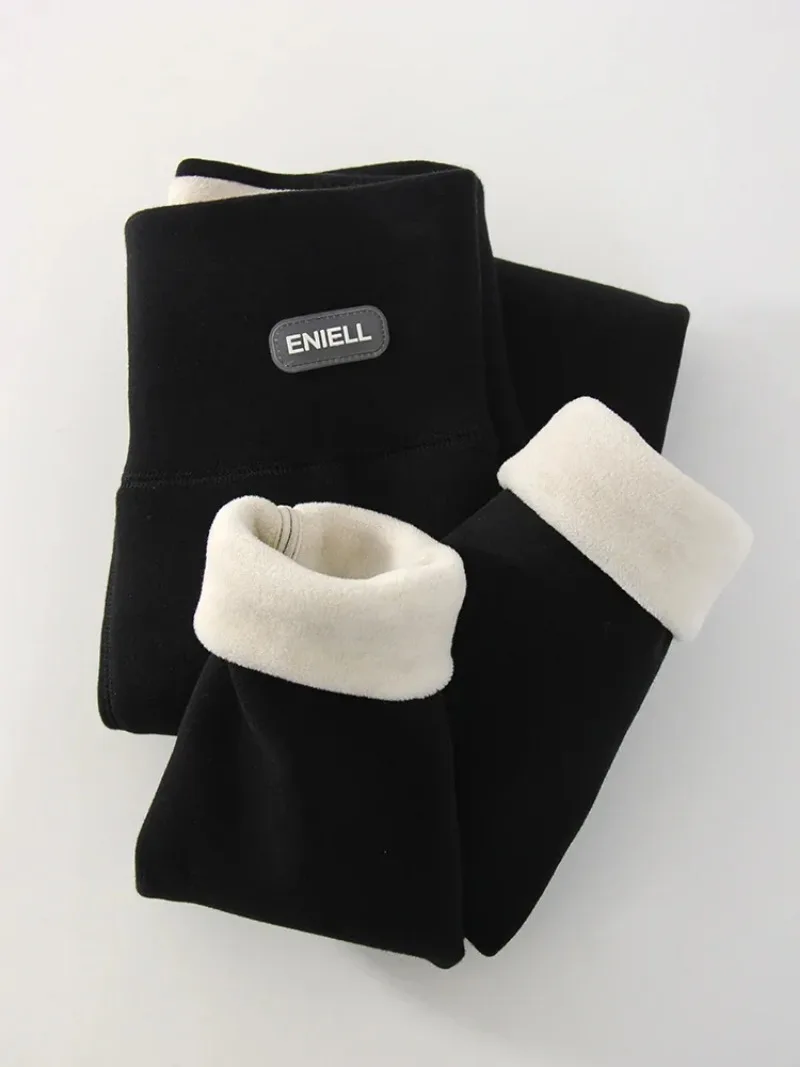 جديد سميكة الصوف طماق النساء الشتاء عالية الخصر الأسود أبلى طويل القامة النساء الدافئة سميكة المخملية طماق ل سراويل شتوية