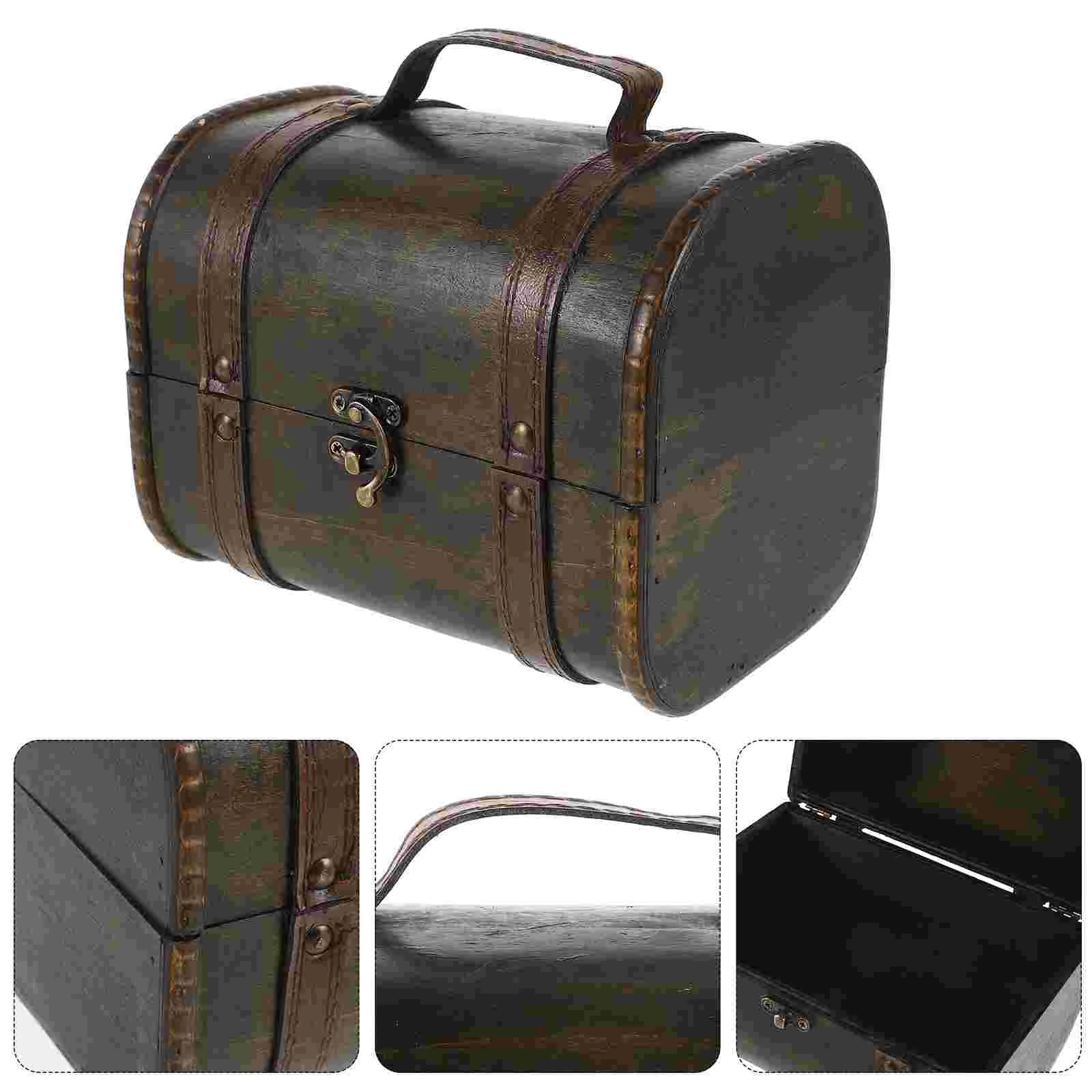 

Mini Suitcase Wooden Storage Box 1950X1500X1400CM Retro Jewelry Container