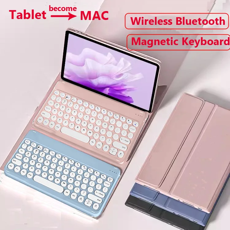 Case with Keyboard for Xiaoxin Pad 2024 11inch TB331FC K11 B11 M11 Plus Pad Studio 11.5 K11 Plus 11.45Bluetooth Cover with Mouse