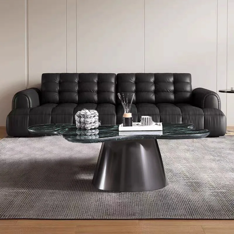 طاولة القهوة غرفة المعيشة شقة صغيرة طاولة القهوة الرخامية #3