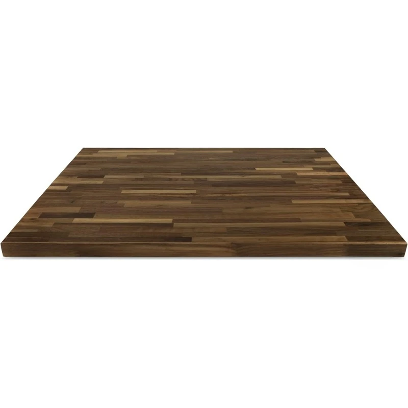 Butcher Block Counter Top, Walnut Solid Hardwood Countertop, Wood Slabs for Kitchen, Reversible, Both Side Polished, Prefinished