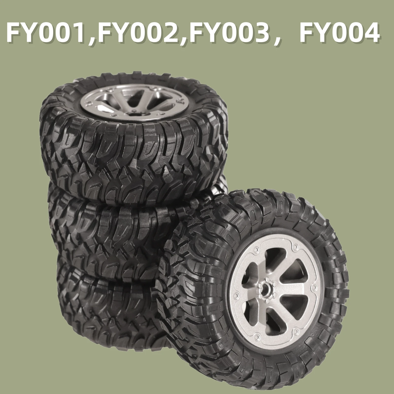 4 Stück 73 mm Kunststoff-Radreifen für MN D90 MN98 MN99s WPL C14 C24 B14 B24 B16 B36 Fayee FY002 FY003 RC, 1:16 RC Track Autoteile