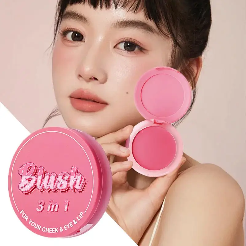 Monochrome Milk Peach Face Blush Palette Wangenrouge Lippen-Augen-Make-up Gesichtscreme Rouge Rose Weißdorn Wangentönung Rouge