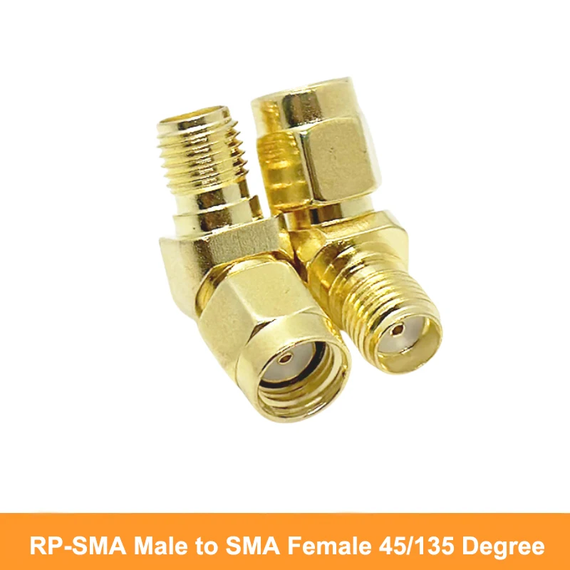 SMA-Steckverbinder-Set SMA zu RP-SMA Stecker-Buchse-Adapter RPSMA 45 90 135 Grad Winkel Gerade Koaxialstecker WLAN-Antennenverteiler