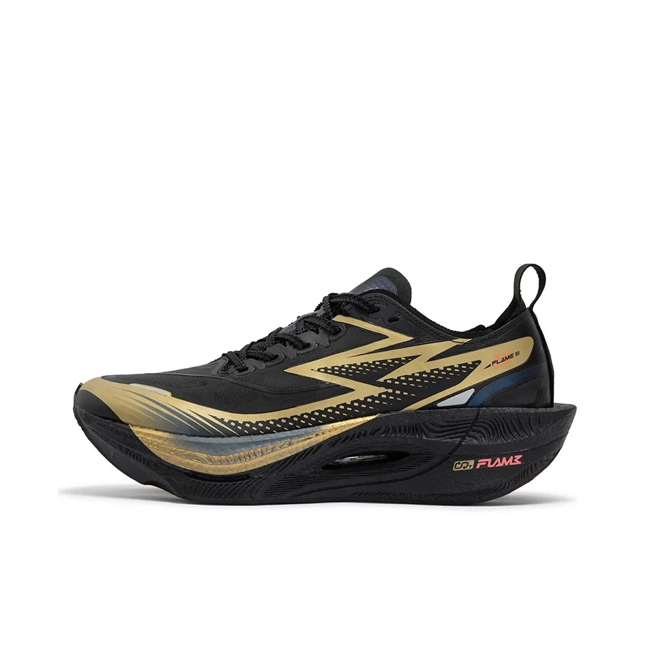 361 Low top Running Shoes Unisex Black Gold 672512215F-5