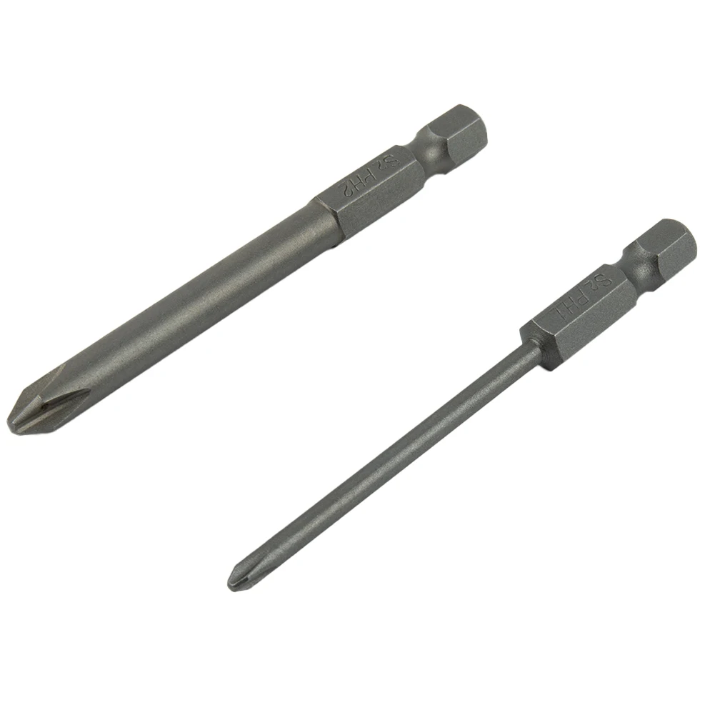 

Nutdrivers Screwdriver Bit Hex Cross Head PH1 PH2 6.35mm / 1/4\\\" Shank 6Pcs/Set 75mm Long Steel Magnetic Durable