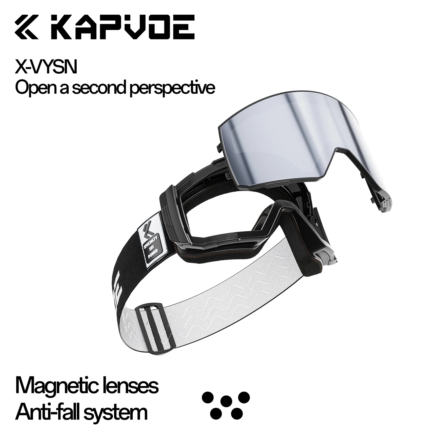 

Фотохромные лыжные очки Kapvoe с магнитными линзами против запотевания, защита от УФ400, для мужчин и женщин, солнцезащитные очки для снега, спортивные очки