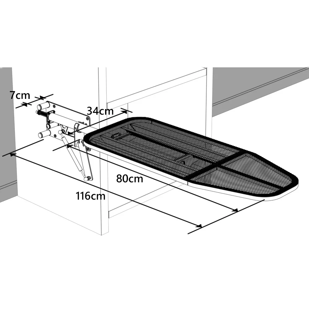Wardrobe Embedded Rotatable Hot-selling Wardrobe Ironing Board