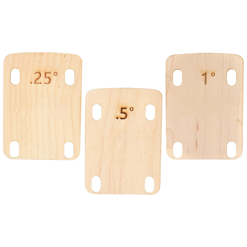 

3pcs Guitar Neck Shims Spacers Maple Wood Electric Shape Corrector Headstock Parts Bass Gasket Heightening Washer