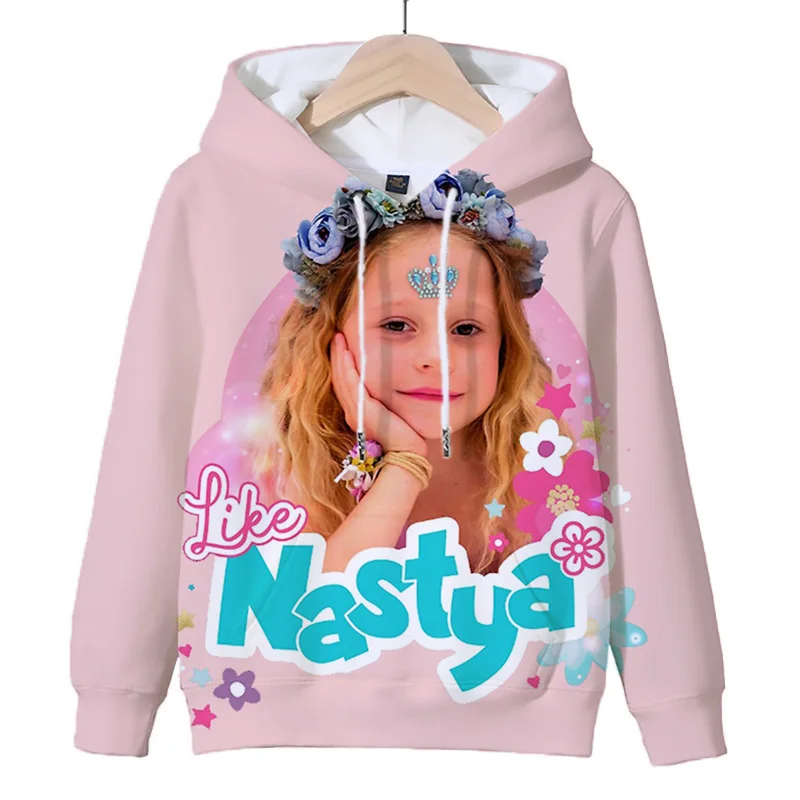 

Harajuku Like Nastya 3D Print Hoodie Kawaii Girls Hooded Sweatshirt Tops Kids Pullover Autumn Children Casual Tracksuit Sudadera