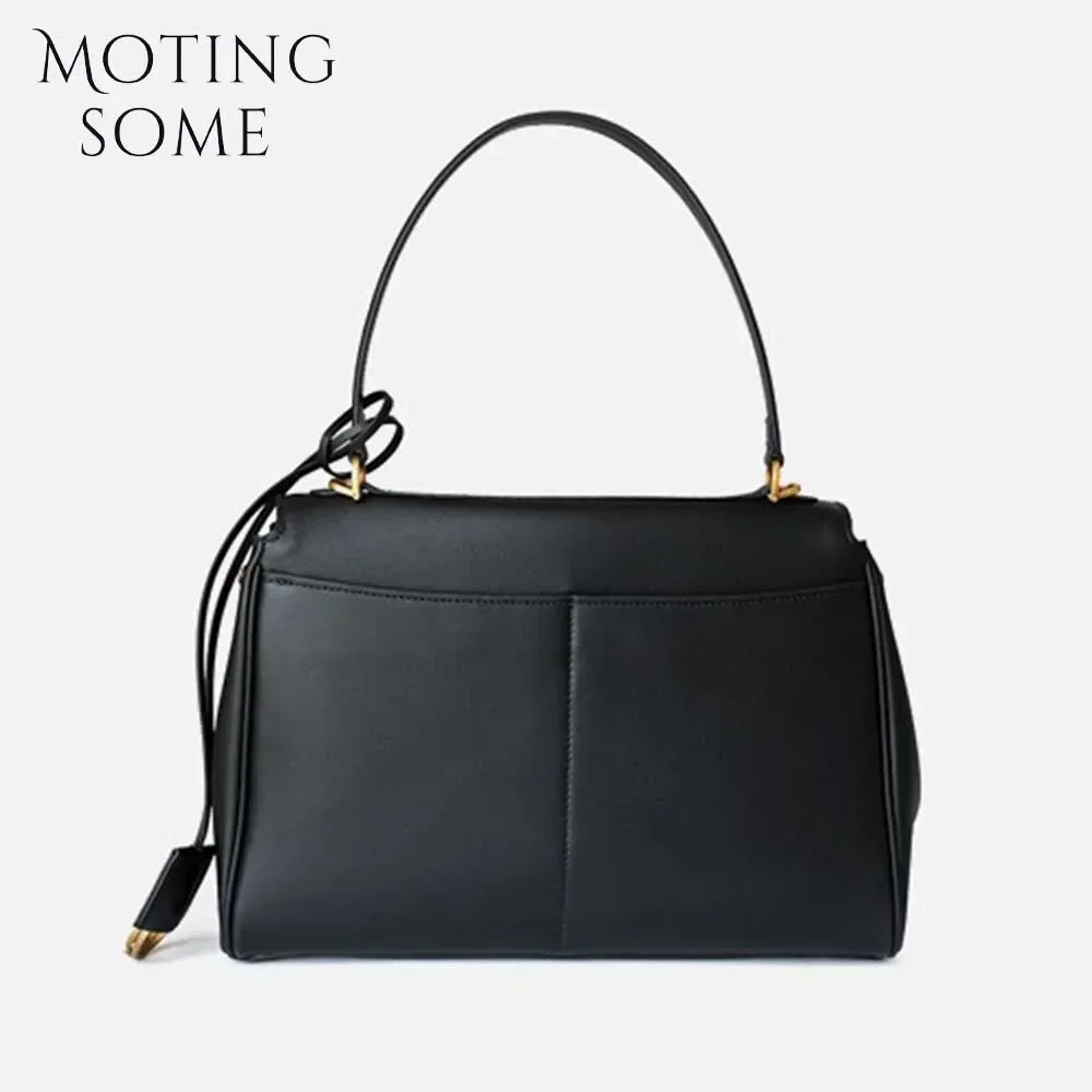 Motingsome 2024 Rodeo hebilla mujer bolsos de diseñador de lujo bolso de cuero de vaca moda señora bolsa Retro axila monederos Tote nuevo