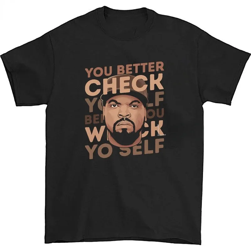 Men Clothing Ice Cube Rapper Hip Hop T-Shirt Vintage Rapper Graphic Tshirts Summer Fashion Casual Cool Loose Women Male Tops Tee