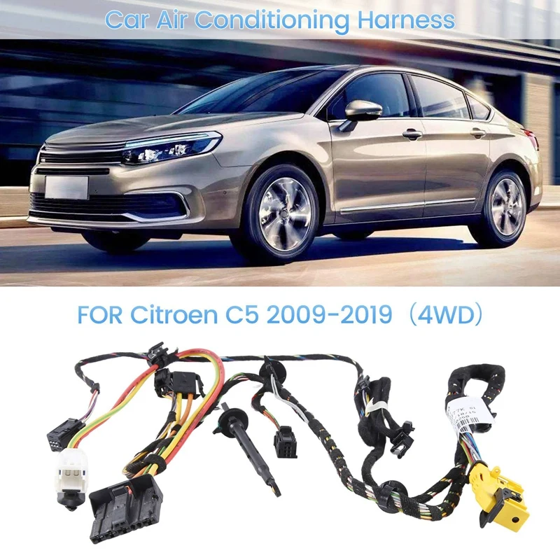 4WD Car Air Conditioning Harness Evaporation Box Harness Replacement Parts For Citroen C5 2009-2019 6436H8 6436H7 6436H6 6436K7