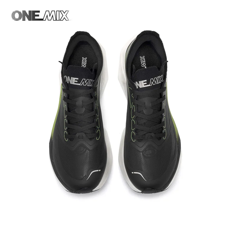 ONEMIX Full‑length Carbon Plate Marathon Running Shoes Shock Absorbing Breathable Lightweight Sneakers For Men Size 47 24653
