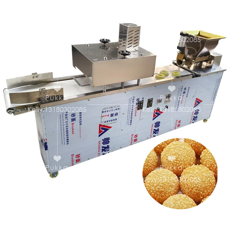 الفولاذ المقاوم للصدأ التجاري الكرة المتداول آلة الأرز زلابية الأرز الدبق كرات السمسم كامل التلقائي آلة التقريب