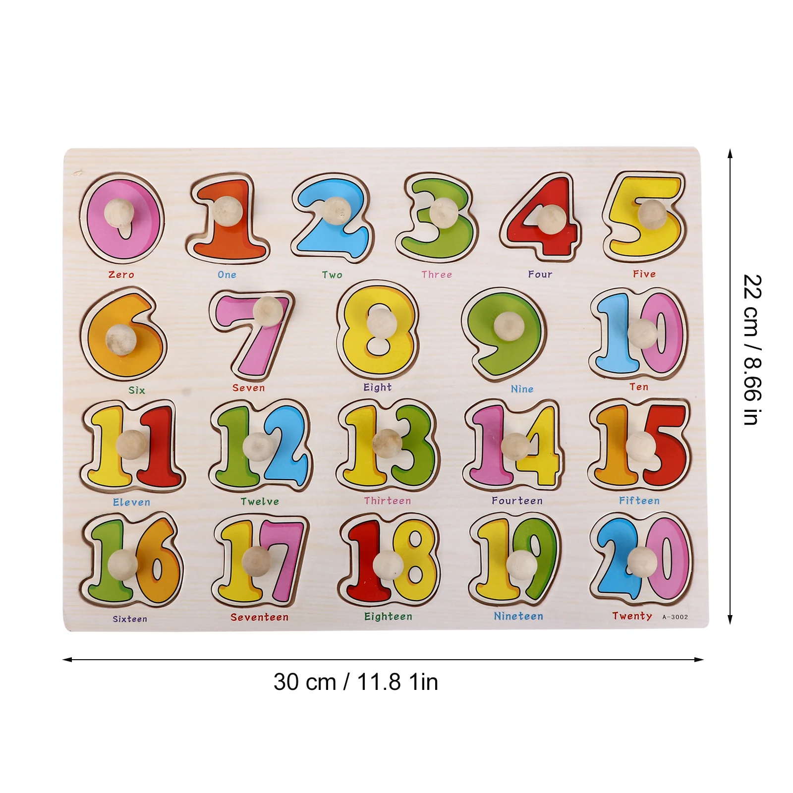 1 ชุด 1 ชุด จิ๊กซอว์ไม้เกมตัวเลขสำหรับเด็ก ของเล่นเสริมพัฒนาการเด็ก ปริศนาไม้สำหรับการเรียนรู้ในวัยเริ่มต้น