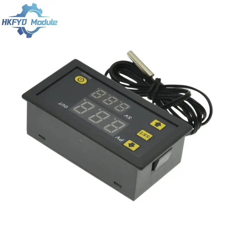 W3230 12V 24V AC110-220V Probe line 20A Digital Temperature Control LED Display Thermostat With Heat/Cooling Control Instrument