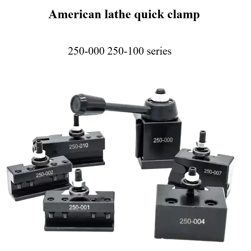 6PCS Lathe Tool Holder 250-001/250-002/250-004/007 250-101/102 American Style Quick Change Tool Holder for Boring and Turning