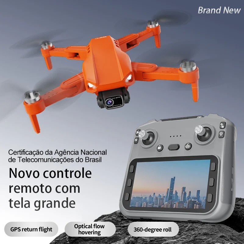 New L900 PLUS GPS Drone with 4K Professional HD Camera Brushless Motor 5G WiFi FPV Large Screen Remote Control RC Quadcopter Toy