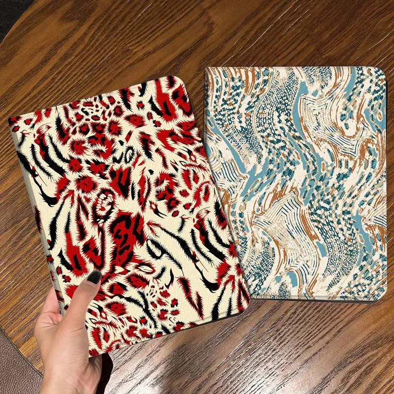 

Red Leopard Print Pattern Tablet Case For Samsung Galaxy Tab S7 S8 S9 S10 FE Lite Gift