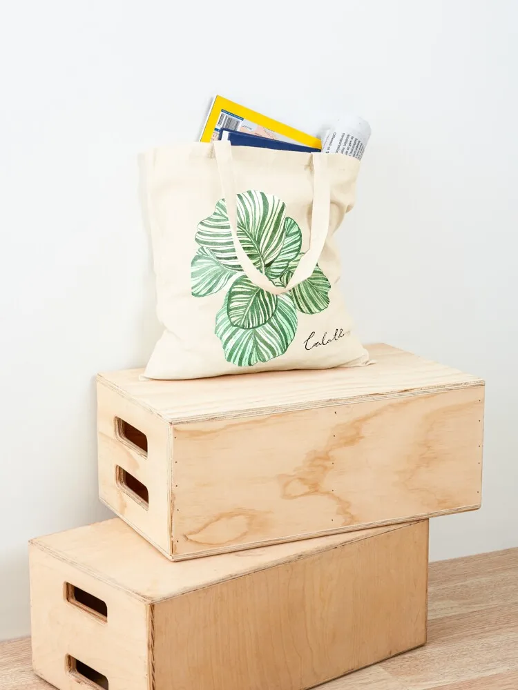 Calathea Orbifolia Tote Bag Shopper bag Handbags women Shopping bags cloth bag woman
