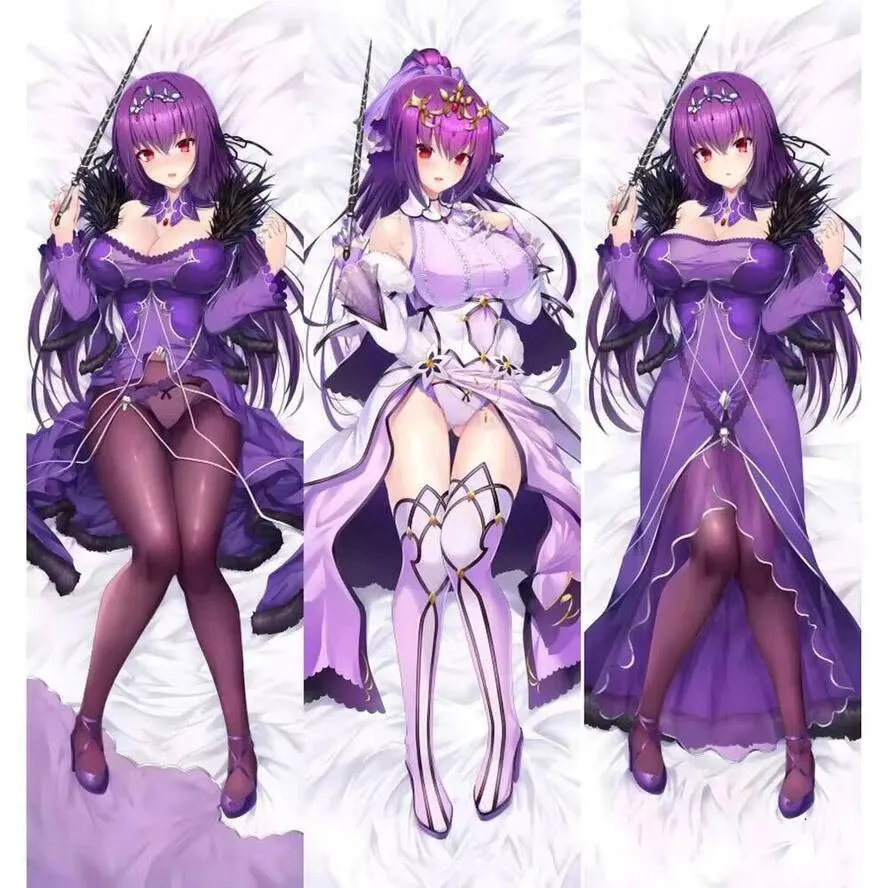 

Dakimakura FGO Fate Scathach Grand Order Hing Cushion Full Body Pillow Case Cover Otaku Home Bedding Decor Gift