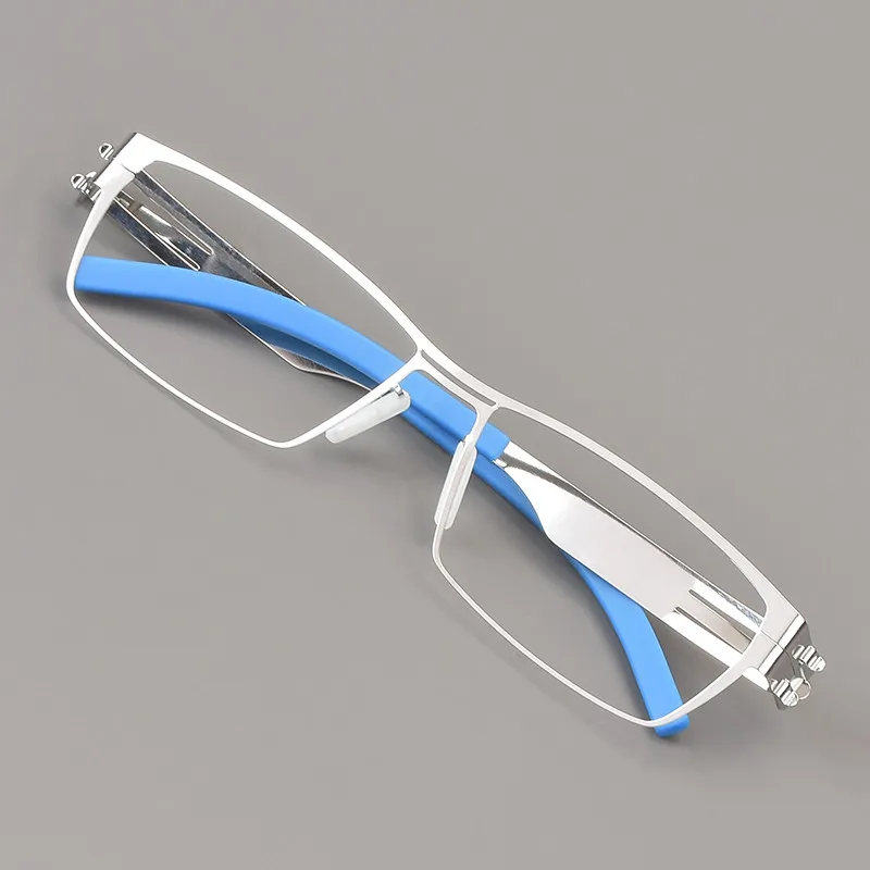 Square Busniess Glasses Frame 5083 Ultralight Men Screwless Thin Germany Eyeglasses Women High-end Spectacles Eyewear No Fading