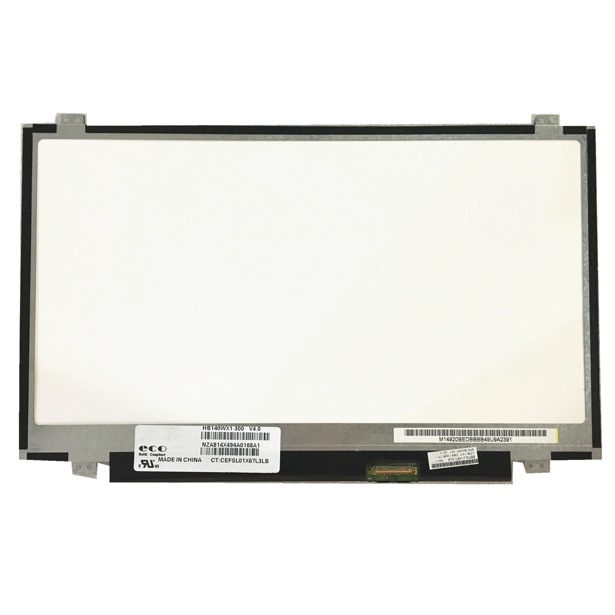 

HB140WX1-300 HB140WX1-400 HB140WX1-500 LP140WH2-TLL1 LP140WH2-TLM1 Laptop Screen 1366*768 40 pin