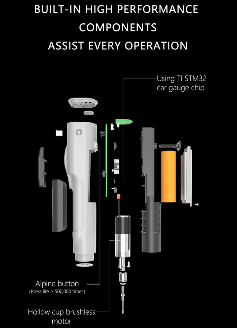 XIAODONG Brushless Electric Screwdriver/Precision Torque/Torsion-Limited Self-Stop/Strong Power Screwdriver/Mobile Repair tools