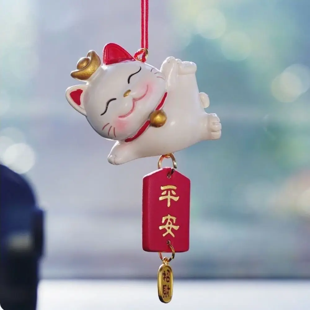 Gifts Japanese Lucky Cat Car Pendant Cute Creative Car Interior Accessories Blessing New Year Car Ornaments Home - Image 4