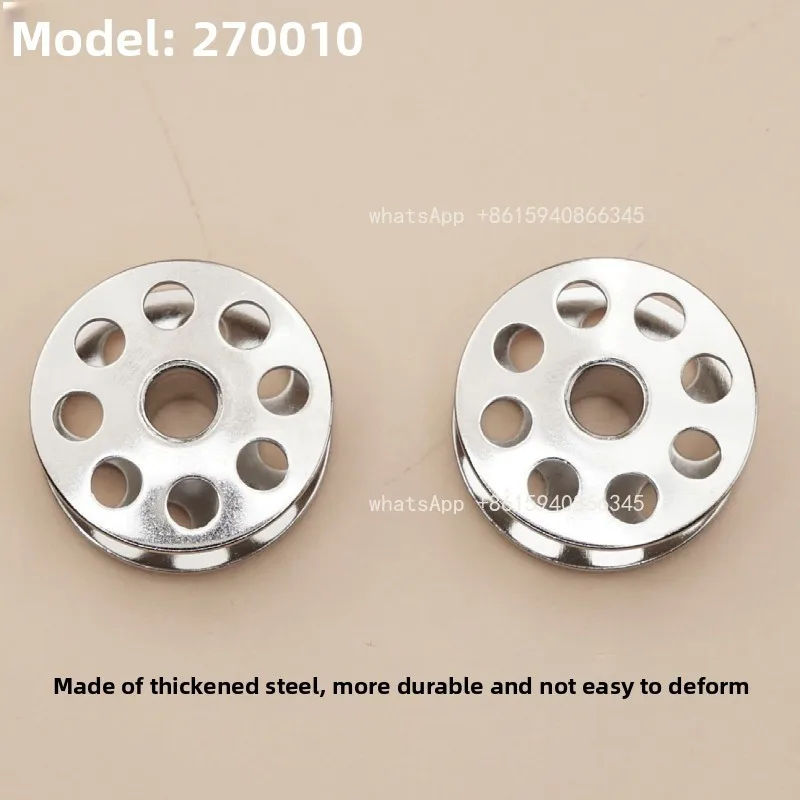 Steel Bobbin For Industrial Sewing Machine, Universal 270010 Bobbin With Holes, Replacement Sewing Accessories Parts