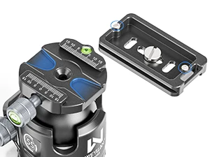 KH55 55 mm Kugelkopf für schwere DSLR, versiegeltes CNC-Aluminium 360 ° Panorama-Stativkopfhalterung Arca Swiss Schnellwechselplatte Belastung 40 kg – Detail 7