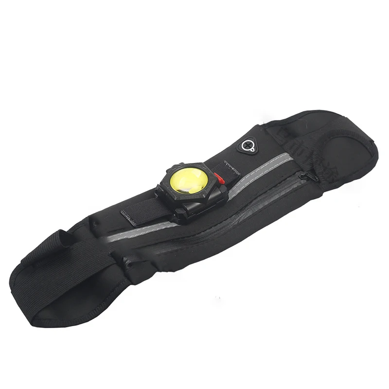 1Pc Multifunctional 3 In 1 Rechargeable COB Riding Light Folding Night Running Headlight Fanny Pack Light Wrist Light