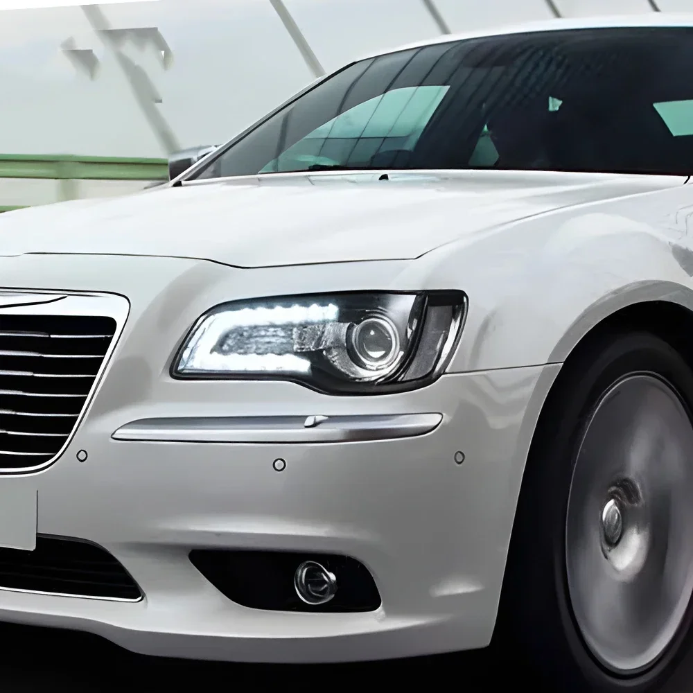 

Модернизированный автомобильный передний фонарь для Chrysler 300c 2011-2017, светодиодные автомобильные фары в сборе, высококачественные бифокальные аксессуары для линз проектора