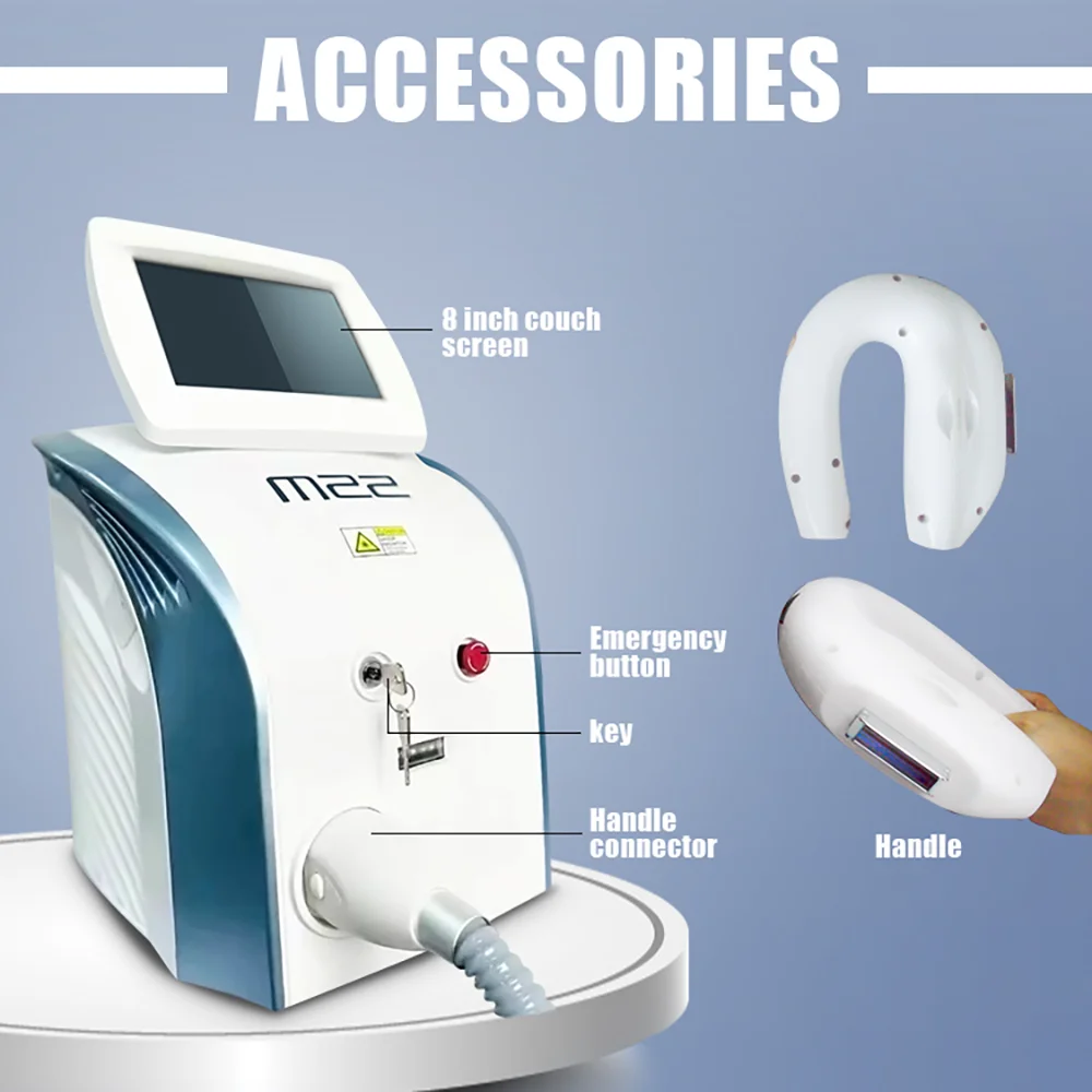 M22 IPL Laser Hair Removal Machine IPL OPT Permanent Hair Removal Machine Skin Rejuvenation Wrinkle Removal Salon Laser Epilator