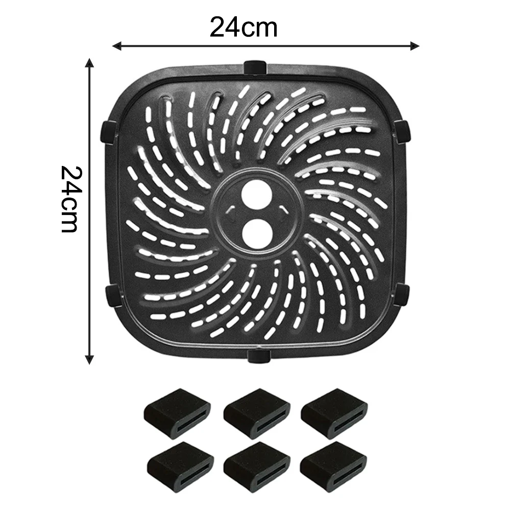 Grill Plate for PowerXL Pro 6 QT Air Fryer with Stainless Steel Build and Air Circulation Optimization Features