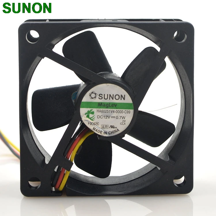 

For Sunon HA60251V4-0000-C99 6CM 6025 60mm DC fan 12V 0.7W Maglev silent fan