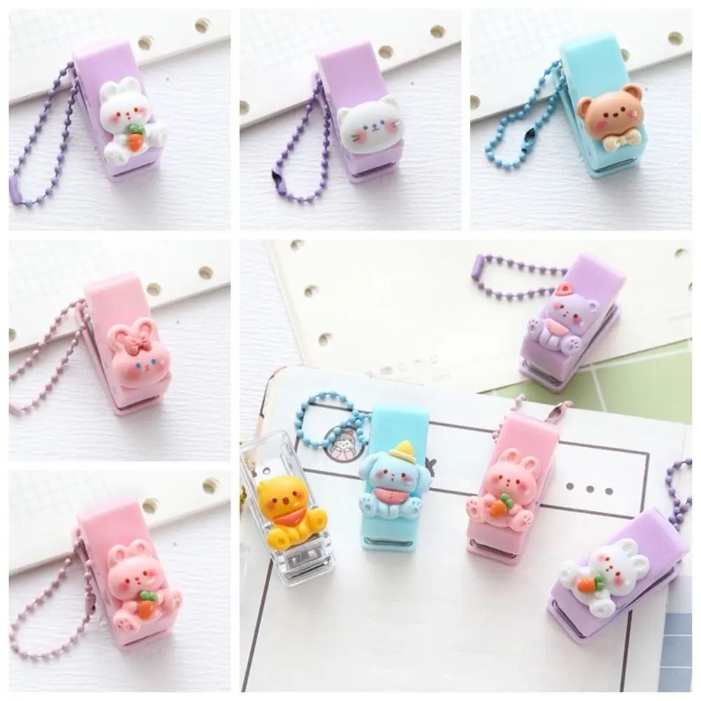 เครื่องเจาะกระดาษขนาดเล็ก1รูน่ารักที่เจาะกระดาษ10แผ่นสำหรับสมุดภาพกระดาษงานฝีมืออุปกรณ์สำนักงาน