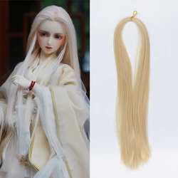 SD / BJD 80CM 1/3 1/4 1/6 Doll Hair Small Cloth Salon Ob Doll Wig Hair Hand Woven Modified DIY Hair Grafting Hair Heat Resistant