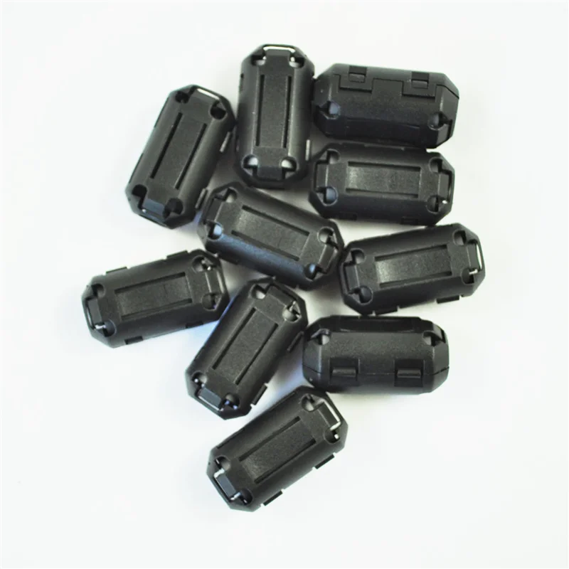 

A37T-100 Pcs Movable 7Mm Inner Diameter Black Ferrite Core Ring Cable Clip