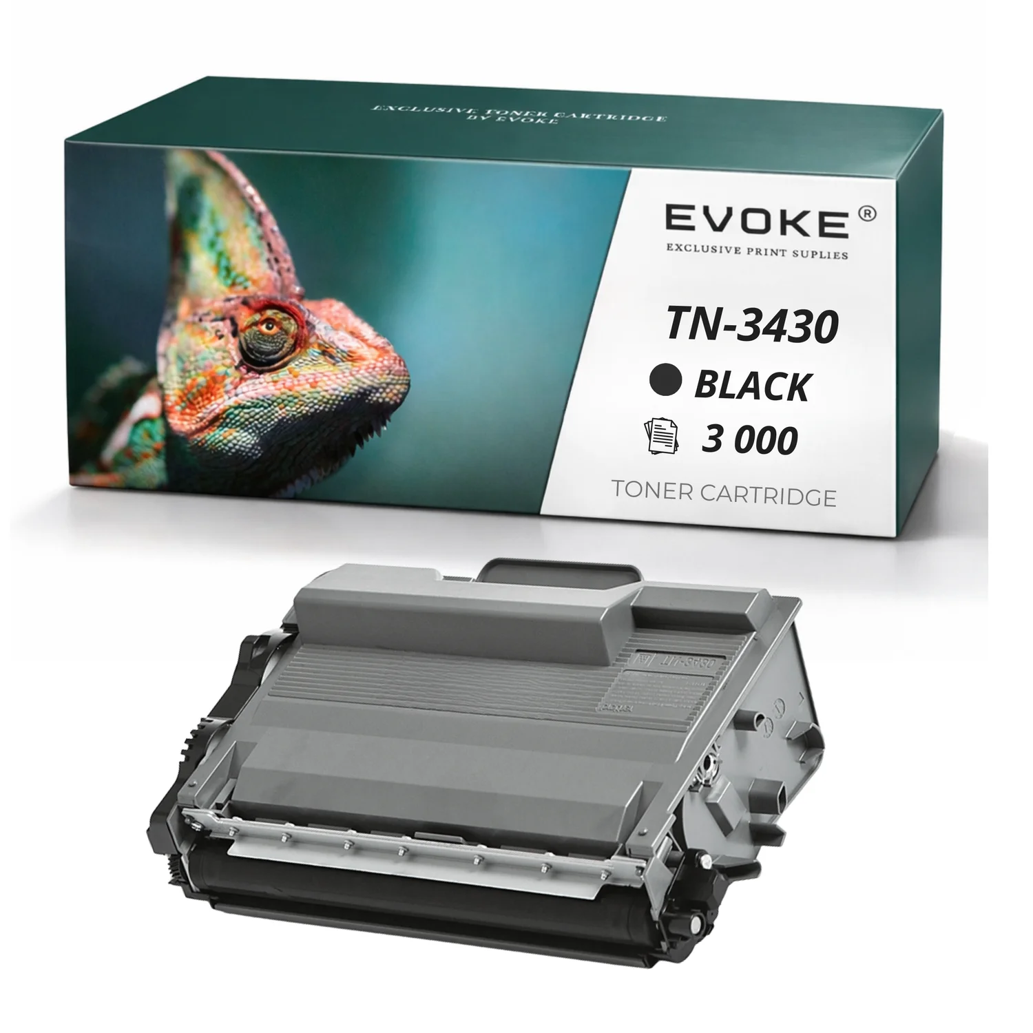Evoke Compatibele Toner voor Brother Tn3430 Tn-3430 Zwart 3000 Pagina's Dcp-L5500Dn Dcp-L6600Dw Hl-L5000D L5100