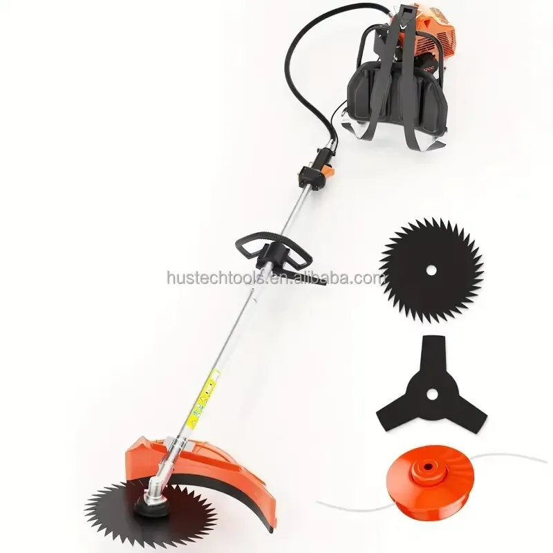 Backpack Weeder for Diesel Mini Two-stroke Four-stroke Automatic Power Metal Weeder with 12in Cutting Width and Alloy Blade