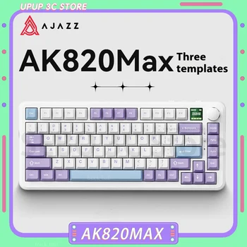 AJAZZ AK820MAX Magnetic Switch Keyboard 8K Hz Mechanical Gaming Keyboard Rapid Trigger RT 0.1mm Keyboard Pc Gamer Accessories