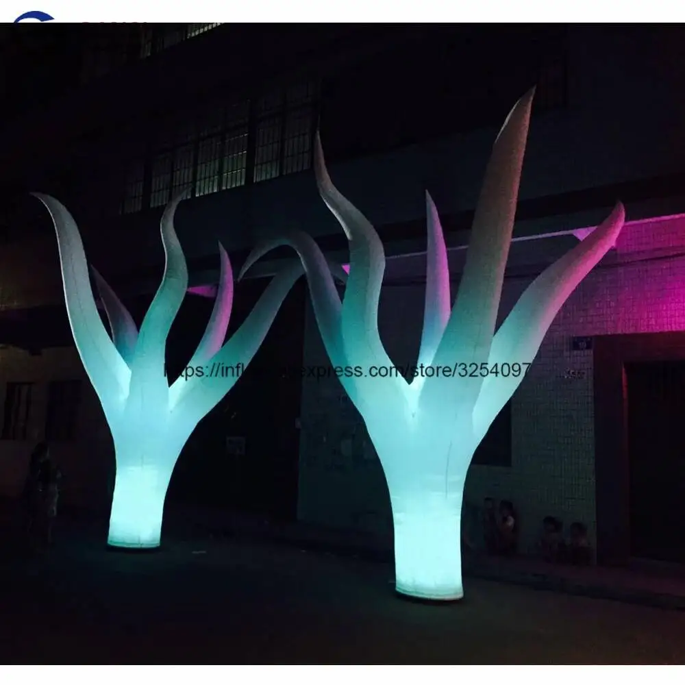 

Show Decoration Led Inflatable Column,Oxford Cloth Inflatable Plant With Led Light