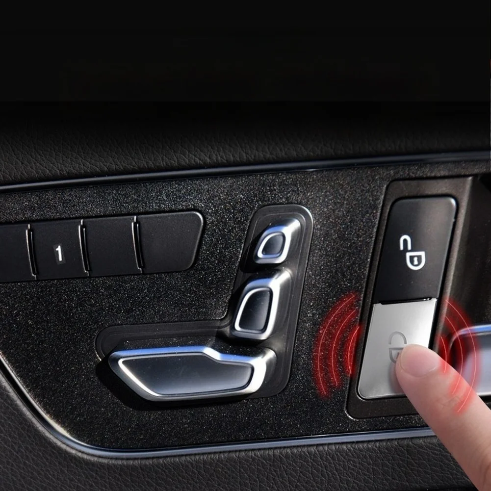 Electroplated ABS Trim Seat Memory Button Cover Multi Layer Coloring Process Seamless Installation Trim As Shown In The Figure