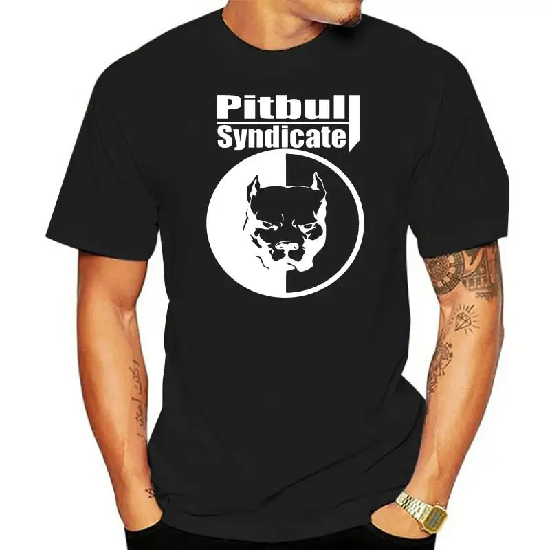 Smotra Ru Pitbull Syndicate Black Mens Fashion T Shirts Summer Straight 100% Cotton Interesting Pictures