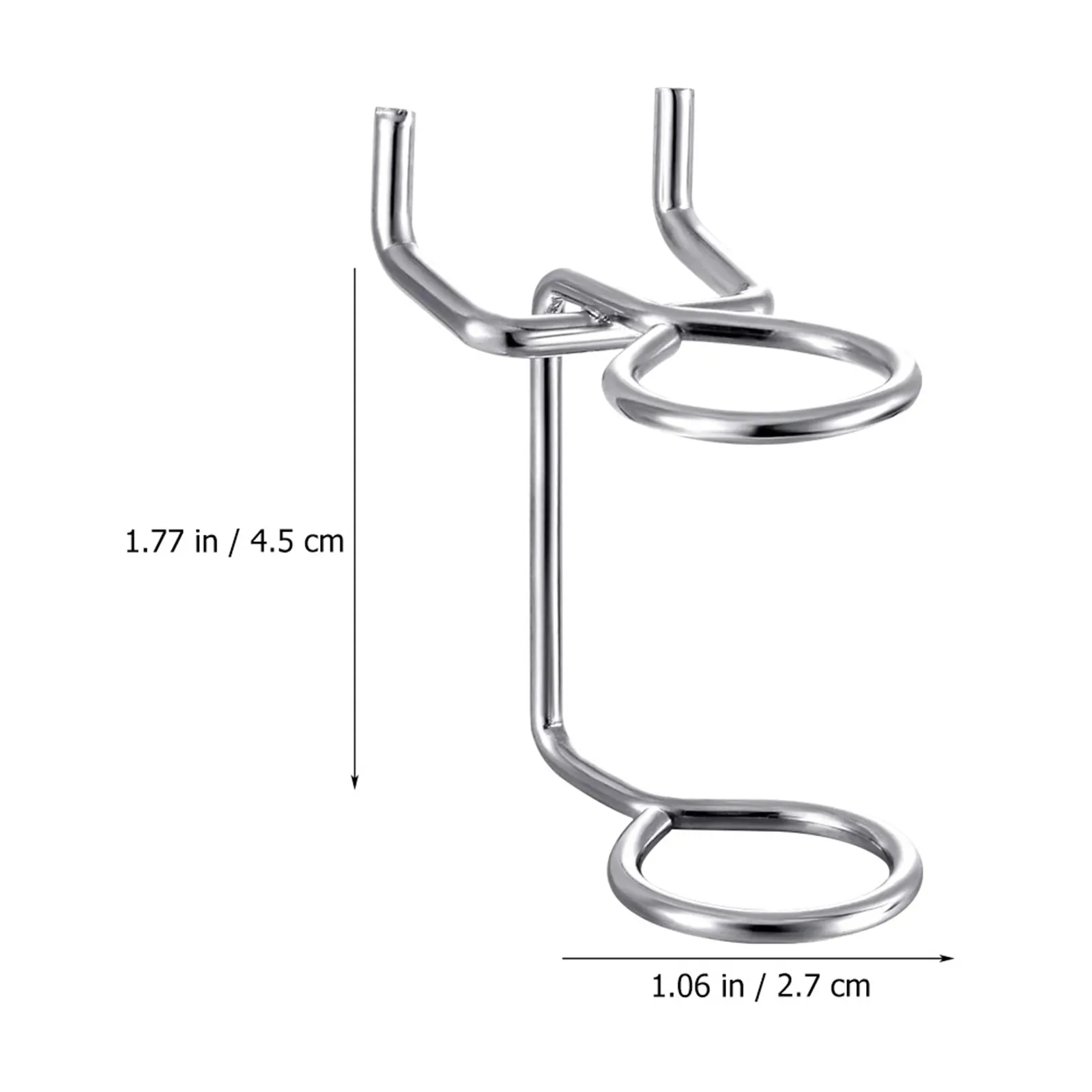 5Pcs Pegboard Tool Holder Double-Ring Iron Screwdriver Organizer Garage Kitchen Workshop Utility Hooks Screwdriver Holder