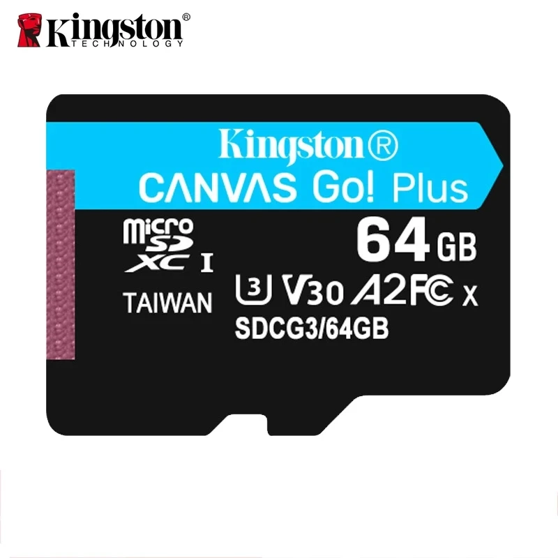 Kingston Canvas Go! Plus MicroSD Card High Speed 4K Memory Card 64GB 128GB 256GB 512GB UHS-1 A2 for Smartphone