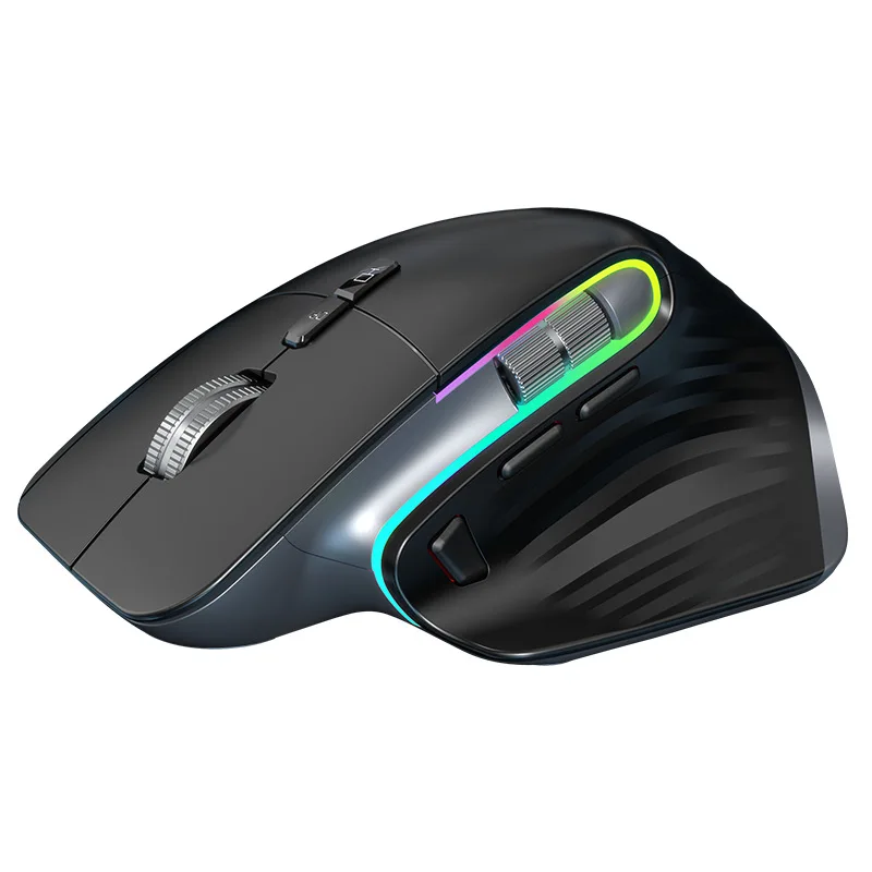 Multi-Device Wireless Mouse 1000-4000DPI Bluetooth-Compatible 5.0+2.4G Right Hand Computer Mice Optical Gamer Mice for Laptop PC